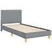 Struttura letto bambini con testata Grigio chiaro 80 x 200 cm - Foto miniatura 4