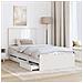Struttura del letto Bianco 100 x 200 cm Legno Ingegnerizzato - Foto miniatura 3