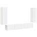 Set di Mobiletto da TV a Parete 4 pcs Bianco Legno multistrato - Foto miniatura 1