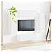 Set di Mobiletto da TV a Parete 4 pcs Bianco Legno multistrato - Foto miniatura 4