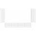 Set di Mobiletto da TV a Parete 4 pcs Bianco Legno multistrato - Foto miniatura 7
