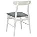 Sedia da pranzo 2 pcs Bianco e Grigio Legno di gomma solido - Foto miniatura 7