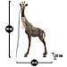 Lampada Da Tavolo Giraffa In Resina Oro Antico - Foto miniatura 7