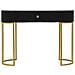 Tavolo Consolle Vkh614-nero-legno-100x43x74 Cm - Foto miniatura 2