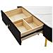 Tavolo Consolle Vkh614-nero-legno-100x43x74 Cm - Foto miniatura 4