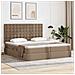 Letto con contenitore e LED Cappuccino 200 x 200 cm - Foto miniatura 2