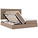 Letto con contenitore e LED Cappuccino 200 x 200 cm - Foto miniatura 9
