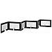 Cancello per cani con supporti 6 pcs Rovere Nero 100 x 60 cm - Foto miniatura 4