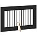 Cancello per cani con supporti 6 pcs Rovere Nero 100 x 60 cm - Foto miniatura 5