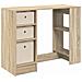 Scrivania Rovere Sonoma 100 x 40 x 75 cm Legno multistrato - Foto miniatura 1