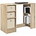 Scrivania Rovere Sonoma 100 x 40 x 75 cm Legno multistrato - Foto miniatura 3
