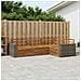 Set di divani da esterno 4 pcs Naturale 255,5 x 176,5 x 73 cm - Foto miniatura 2
