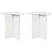 Tavolo laterale 2 pcs Bianco Lucido Ø 39 x 38 cm - Foto miniatura 1