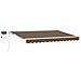 Tenda retrattile Tortora 600 × 350 cm Tessuto e Alluminio - Foto miniatura 1