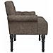 Loveseat con bottoni imbottiti Grigio Scuro 120 x 65 x 78 cm - Foto miniatura 4