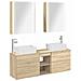 Set di mobili per il bagno 5 pcs Rovere Sonoma - Foto miniatura 1