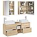 Set di mobili per il bagno 5 pcs Rovere Sonoma - Foto miniatura 3