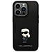 Custodia In Silicone Ikonik Metal Pin Di Karl Lagerfeld Per Iphone 14 Pro - Nera - Foto miniatura 3