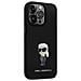 Custodia In Silicone Ikonik Metal Pin Di Karl Lagerfeld Per Iphone 14 Pro - Nera - Foto miniatura 4