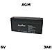Batteria Piombo Agm 6v 3ah - Foto miniatura 1