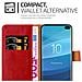 Custodia Compatibile Con Samsung Galaxy S10 Plus In Rosso Vinaccia - Coperchio Protettiva Con Chiusura Magnetica, Funzione Stand E Tasca Per Le Carte - Foto miniatura 6