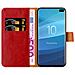 Custodia Compatibile Con Samsung Galaxy S10 Plus In Rosso Vinaccia - Coperchio Protettiva Con Chiusura Magnetica, Funzione Stand E Tasca Per Le Carte - Foto miniatura 9