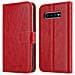 Custodia Compatibile Con Samsung Galaxy S10 Plus In Rosso Vinaccia - Coperchio Protettiva Con Chiusura Magnetica, Funzione Stand E Tasca Per Le Carte - Foto miniatura 11