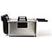 Doc217 Friggitrice Doppia 2 X 3 L In Acciaio 3300w - Nero + Grigio - Foto miniatura 4