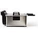 Doc217 Friggitrice Doppia 2 X 3 L In Acciaio 3300w - Nero + Grigio - Foto miniatura 5