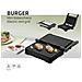 BURGER Mini Bistecchiera Elettrica 1000W con Piastre Grill Antiaderenti, Tostapane per Sandwich, Distribuzione Uniforme del Calore, Apertura a 180° - Foto miniatura 3