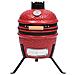 Barbecue Affumicatore 2 In 1 Kamado In Ceramica 56 Cm Rosso - Foto miniatura 4