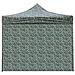 Telo Laterale 3x2m Militare Impermeabile Con Porta Avvolgibile Per Gazebo Richiudibile 3x3mt - Foto miniatura 1