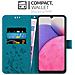Cadorabo Custodia Compatibile Con Samsung Galaxy A33 5g In Blu Fiore - Coperchio Protettivo In Design Floreale Con Chiusura Magnetica, Funzione Stand E Slot Per Carte - Foto miniatura 2
