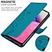 Cadorabo Custodia Compatibile Con Samsung Galaxy A33 5g In Blu Fiore - Coperchio Protettivo In Design Floreale Con Chiusura Magnetica, Funzione Stand E Slot Per Carte - Foto miniatura 4
