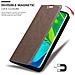 Custodia Compatibile Con Xiaomi Mi Note 10 In Bruno Caffè - Coperchio Protettiva Con Chiusura Magnetica, Funzione Stand E Tasca Per Le Carte - Foto miniatura 7