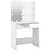 Toeletta Con Led Bianco Lucido 74,5x40x141 Cm - Foto miniatura 10