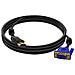 Cavo Hdmi Maschio Verso Vga Maschio 15 Pin 1,8m Trasmissiome Audio E Video Nero - Foto miniatura 1