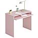 Scrivania Dayton, Scrittoio Per Ufficio Con Ripiano, Tavolo Da Studio Porta Pc Da Ufficio O Cameretta, Tavolo Da Studio, 90x54h79 Cm, Rosa - Foto miniatura 4