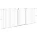 Cancelletto Per Cani Taglia Media A 3 Pannelli Con Doppio Sistema Di Blocco, 206x90cm, Bianco - Foto miniatura 1