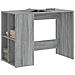 Scrivania Grigio Sonoma 102x50x75 Cm In Legno Multistrato - Foto miniatura 3