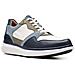 Uomo Un Globe Run, Scarpe In Pelle Blu Navy 42,5 - Foto miniatura 2