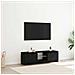 Mobile Porta TV con LED Rovere Nero 120x30x36 cm Multistrato - Foto miniatura 8