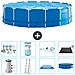 Piscina Fuori Terra - In Giro - 457x122 Cm - Blu - Include Accessori Coordinati A1807 - Foto miniatura 1