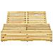 Lettino Prendisole Doppio In Legno Di Pino Impregnato - Foto miniatura 1