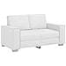 Divanetto Sofa Bianco 120 cm in Pelle Sintetica - Foto miniatura 1