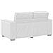 Divanetto Sofa Bianco 120 cm in Pelle Sintetica - Foto miniatura 4