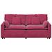 Divano Modulare con Cuscini Rosso Vino - Foto miniatura 4