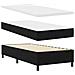 Letto con Box Spring e Materasso e Panchina Nero 100x200 cm Tessuto - Foto miniatura 3