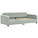 Letto da Giorno Grigio Chiaro 100x200 cm in Velluto - Foto miniatura 1