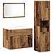 Set Mobili Bagno a 3 Pezzi in Legno Antico - Foto miniatura 3